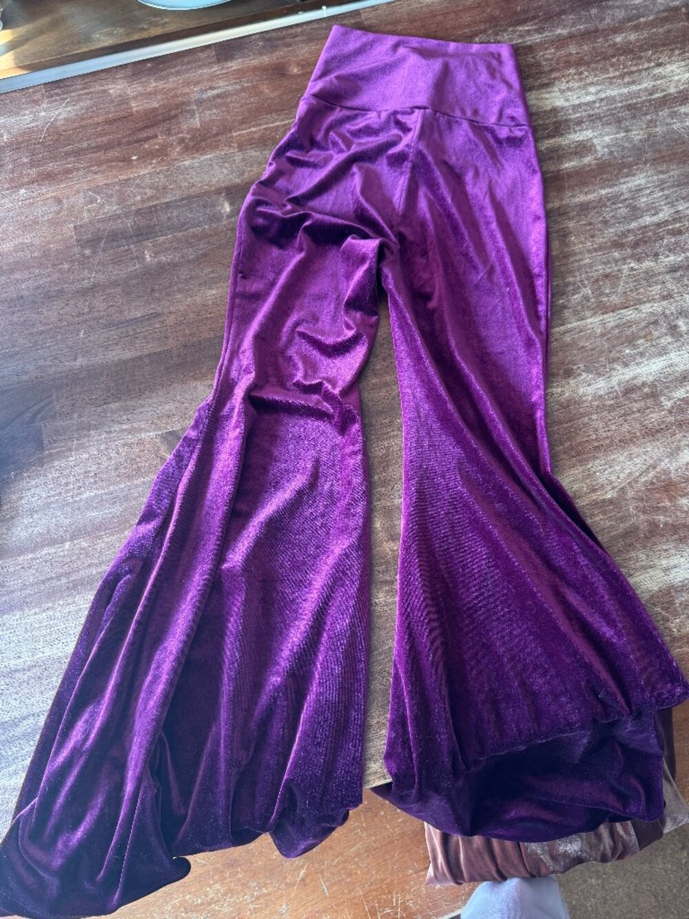 Eggplant/Plum Velvet Bells